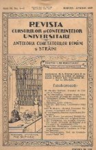 Revista Cursurilor Conferintelor Universitare Antologia