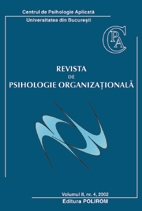 Revista de psihologie organizationala. Vol. II, nr. 4, 2002