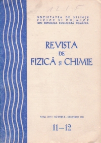 Revista de fizica si chimie, Noiembrie-Decembrie 1981