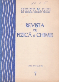 Revista de fizica si chimie, Iulie 1981