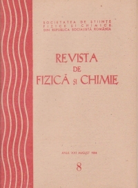 Revista de Fizica si Chimie, August 1984