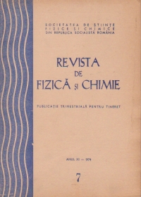 Revista de fizica si chimie, Iulie 1974