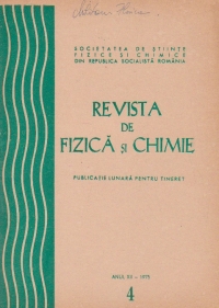 Revista de fizica si chimie, Aprilie 1975