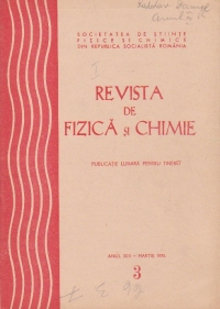 Revista de fizica si chimie, Martie 1976