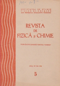 Revista de fizica si chimie, Mai 1978