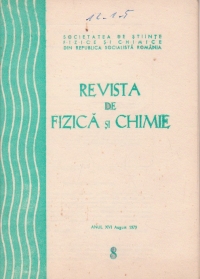 Revista de fizica si chimie, August 1979