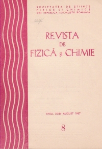 Revista de Fizica si Chimie, August 1987