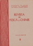 Revista fizica chimie August 1988