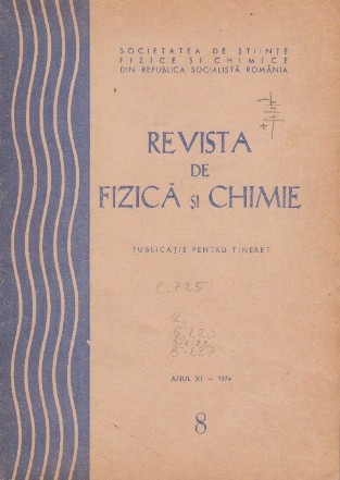 Revista de fizica si chimie, August 1974