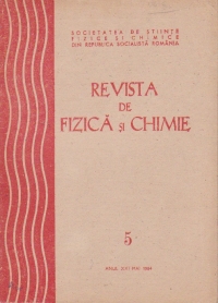 Revista de Fizica si Chimie, Mai 1984