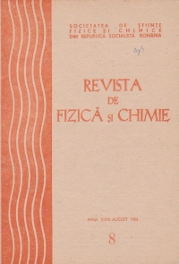 Revista de fizica si chimie, August 1986