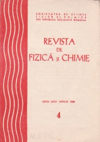 Revista de fizica si chimie, Aprilie 1989