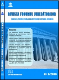 Revista Forumul judecatorilor - Nr. 1/2010