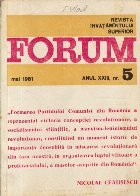 Revista Invatamintului Superior Forum 5/1981