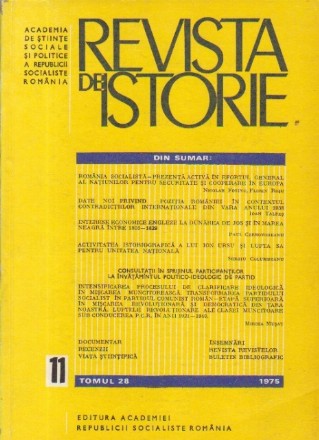 Revista de Istorie, Tomul 28, Nr. 11/1975