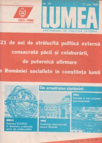 Revista Lumea, nr 21- 29/1986