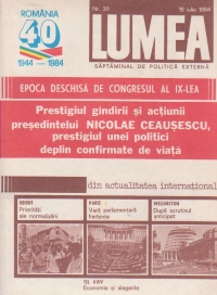 Revista Lumea, nr 22- 30/1984