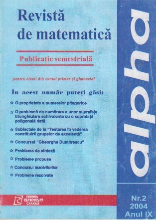 Revista de matematica Alpha nr. 2/2004