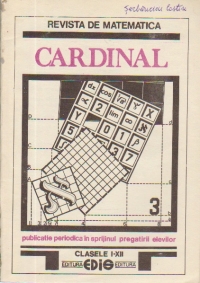 Revista de matematica Cardinal, Nr. 3/1990, Clasele I-XII