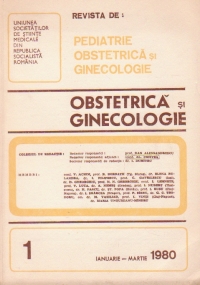 Revista de Obstetrica si Ginecologie, Ianuarie-Martie, 1980