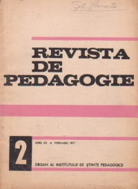 Revista de pedagogie, Februarie 1971