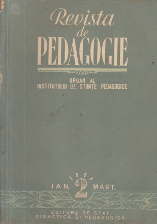 Revista de Pedagogie, Ianuarie-Martie, Nr. 3/1953