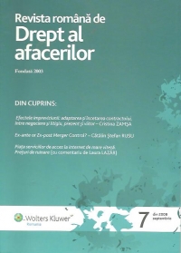 Revista Romana de DREPT AL AFACERILOR (nr.7 - septembrie / 2009)