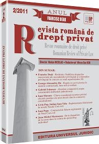 Revista romana de drept privat nr. 2/2011 - Anul Francisc Deak