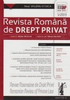 Revista romana de drept privat nr. 1/2013 - Anul Valeriu Stoica