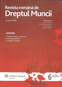 Revista romana de DREPTUL MUNCII (nr.6 septembrie / 2009)