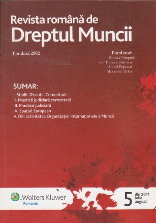 Revista romana de dreptul muncii, nr 5/2011