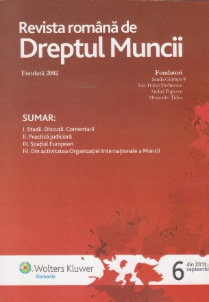 Revista romana de dreptul muncii, nr 6/2011