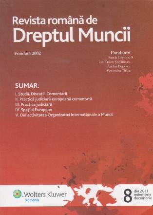 Revista romana de dreptul muncii, nr 8/2011