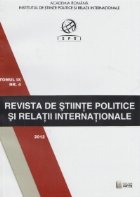 Revista de Stiinte Politice si Relatii Internationale - Tomul IX Nr.4 Anul 2012