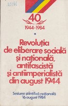 Revolutia de Eliberare Sociala si Nationala, Antifascista si Antiimperialista din August 1944