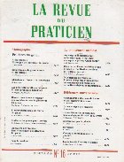 revue praticien Juin 1991