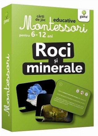 Roci si minerale. Carti de joc educative Montessori 6-12 ani