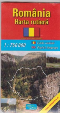 Romania - harta rutiera (romana-engleza)