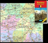 ROMANIA - HARTA RUTIERA (Scara: 1:750.000, dim. 70x100 cm/index localitati) (HR02)