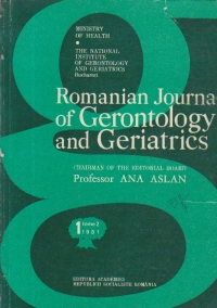 Romanian Journal of Gerontology and Geriatrics, Tome 2, No.1/1981