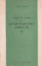 Schita istorie lexicografiei romane 1880