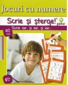 Scrie si sterge! Jocuri cu numere 5+