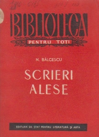 Scrieri alese - Balcescu