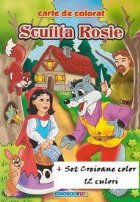 Scufita Rosie carte colorat (format