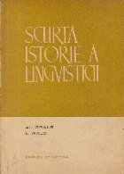 Scurta istorie lingvisticii