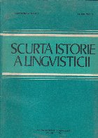 Scurta istorie lingvisticii (editia III