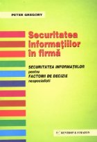 Securitatea informatiilor firma securitatea informatiilor