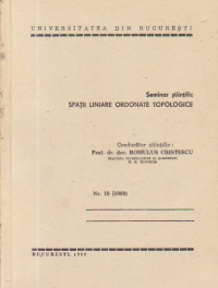 Seminar stiintific - Spatii liniare ordonate topologice (1989)