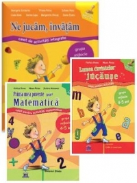 Set grupa mijlocie 4-5 ani (3 carti) - Prima mea poveste despre matematica. Lumea cuvintelor jucause. Ne jucam, invatam