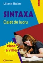 Sintaxa Caiet lucru pentru clasa